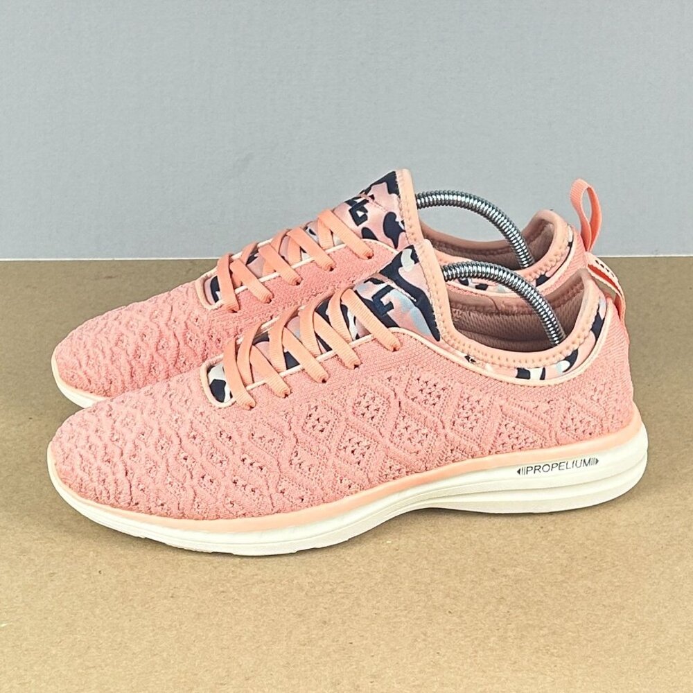 APL Pink Athletic Shoes with Knit Upper